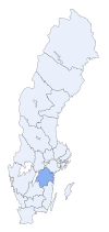 Östergötlands läns läge i Sverige.
