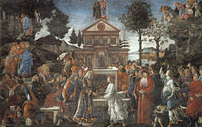 A Tentação de Cristo, Capela Sistina, Vaticano