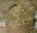 Satellite image of Zimbabwe in December 2002