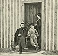 "General Ulysses S. Grant at City Point in 1864 with his wife and son Jesse."