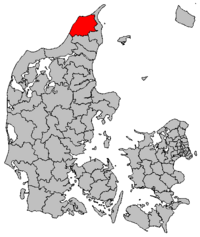 Lage von Hjørring Kommune in Dänemark
