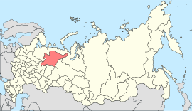 Коми республикэ на карте России