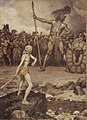 Galijotas su antblauzdžiais Šindlerio paveiksle „Dovydas ir Galijotas“