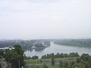 Monding van de Sava in Belgrado, Servië