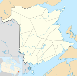 Canterbury is located in New Brunswick
