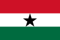 Drapeau du Ghana du 1er janvier 1964 au 28 février 1966.