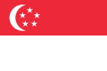 Singapurská vlajka (1959–1963) Poměr stran: 2:3