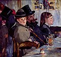 Սրճարանում, 1878 (առաջին պլանում՝ գլխարկով)