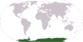 પૃથ્વી પર ઍન્ટાર્કટિકાનું સ્થાન દર્શાવતો નકશો