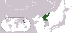 Lokasi Korea bagian utara