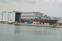 Naval shipbuilding at Boustead, located in Lumut