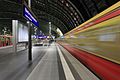 31. Egy érkező S-Bahn-szerelvény a berlini főpályaudvaron (javítás)/(csere)