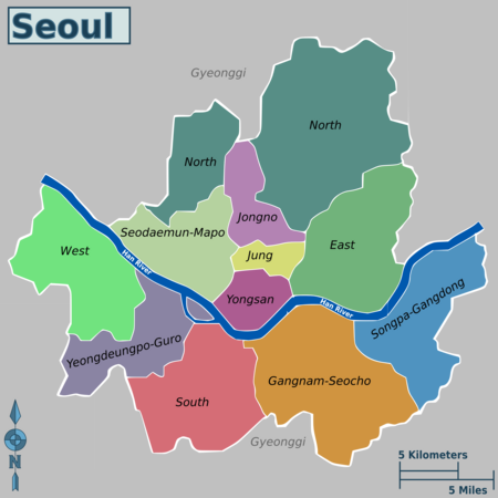 محله‌های شهر سئول