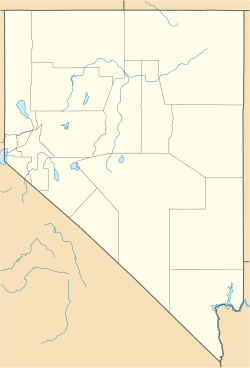 Las Vegas Valley trên bản đồ Nevada
