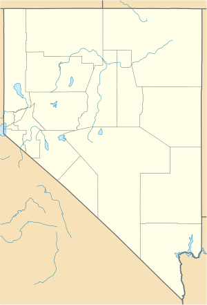 Mapa konturowa Nevady