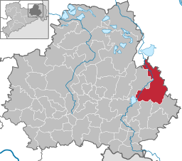 Läget för kommunen Malschwitz i Bautzen
