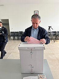 Milorad Pupovac at the elections in Zagreb
