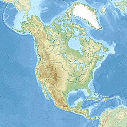 ファンデフカ海峡の位置（北アメリカ内）