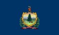 Flag of Vermont, featuring the New England pine tree