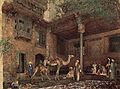 Hof im Haus des Malers in Cairo, John Frederick Lewis, 1851