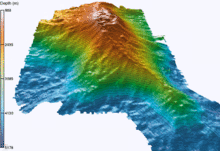 Mappa tridimensionale del Loihi