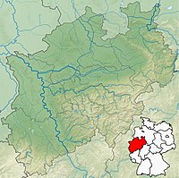 Lagekarte von Nordrhein-Westfalen