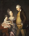Potret John dan Elizabeth Lloyd Caldwater dan puterinya Anne (1772, Philadelphia Museum of Art)