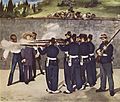 『皇帝マキシミリアンの処刑』1868年。油彩、キャンバス、252 × 305 cm。マンハイム市立美術館。