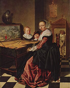 Ян Мінзе Моленар — «Жінка грає на вірджиналі» (1630—1640)