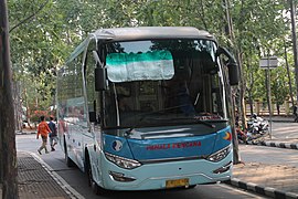 Bus lokal di Sumatera Selatan