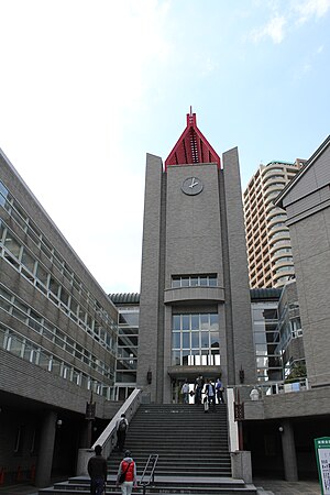 早稻田大學中央圖書館入口