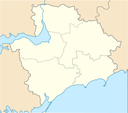Enerjodar ubicada en Óblast de Zaporiyia