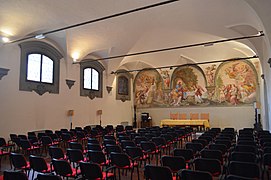 L'aula magna con l'affresco di Bernardino Poccetti
