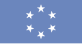 Bandera del Territoriu Fiduciariu de les Islles del Pacíficu, de 1965 a 1978.