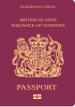 2019年前簽發的根西島護照封面。