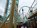 Hangtime's queue on its opening day to the public