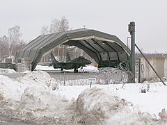 Hangar militar en Polonia
