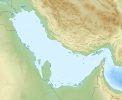 جزیره کیش در خلیج فارس واقع شده