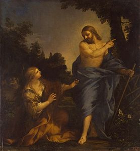 Kristus Menampakkan Diri kepada Maria Magdalena (antara 1640–1650) karya Pietro da Cortona