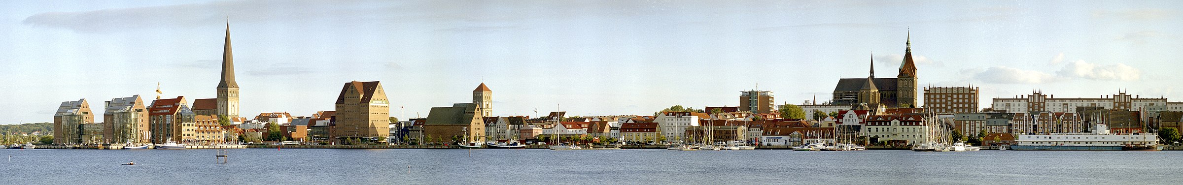 Panoramatická fotografia mesta Rostock