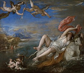 The Rape of Europa, Titian, 1562