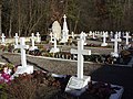 Mogiły na cmentarzu w Sochach