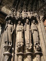 Suidelike portaal van die Katedraal van Chartres (c. 1215–20).