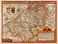 Hollanda'nın Zelanda eyaletinin güney kesimi, Belçika'nın Batı Flandre ve Doğu Flandre eyaletleri ile Fransa'nın Nord ve Pas-de-Calais departmanlarını içine alan tarihî bölge olan Flandre'de bulunmuş kontluklarından Flandre Kontluğunun haritası (1609). (Üreten: Matthias Quad ve Johannes Bussemacher)