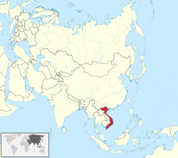 Location of Vietnam