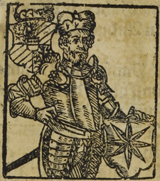 Viktorín z Poděbrad (kresba B. Paprockého, Zrcadlo slavného Markrabství moravského, 1593)
