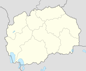 Štip na mapi Severne Makedonije