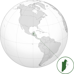 Location of  ബെലീസ്  (dark green) in the Americas