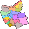 نقشه شهرستان‌های استان