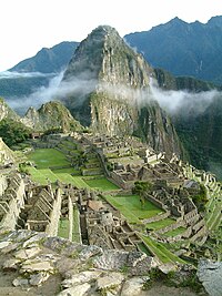 Machu Picchu w Peruwje za cas ranych zajtšnych góźinow